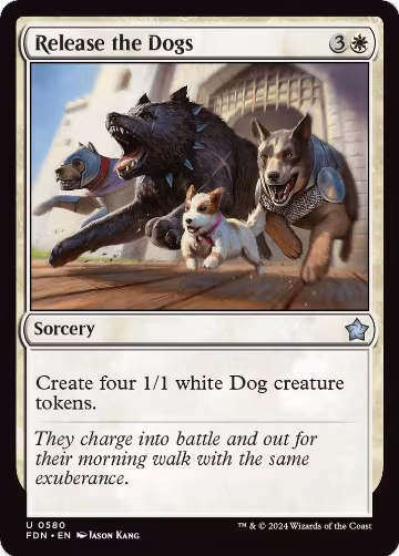 Release the Dogs (580), Foundations — Magic card price