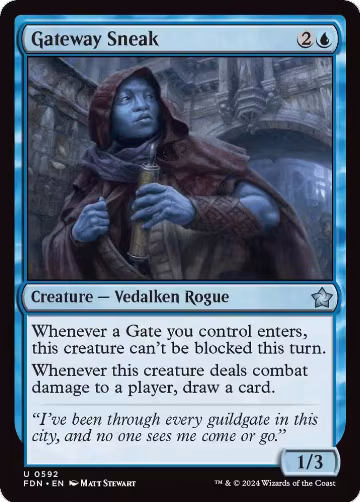 Gateway Sneak (592), Foundations — Magic card price