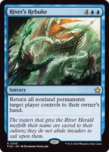 River's Rebuke (595), Foundations — Magic card price
