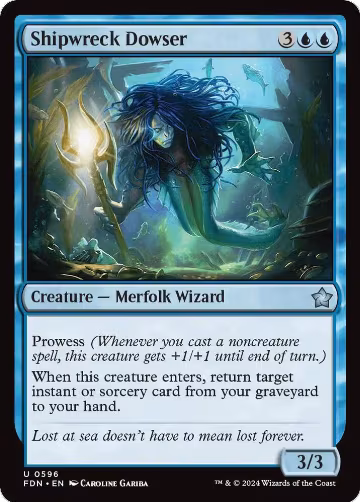 Shipwreck Dowser (596), Foundations — Magic card price