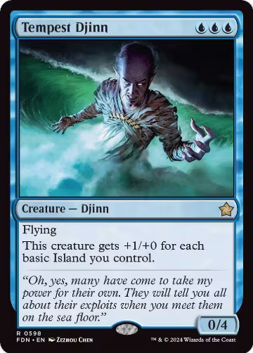Tempest Djinn (0598) (598), Foundations — Magic card price