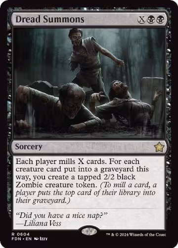 Dread Summons (604), Foundations — Magic card price