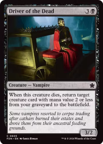 Driver of the Dead (605), Foundations — Magic card price