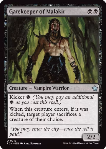 Gatekeeper of Malakir (0713) (713), Foundations — Magic card price