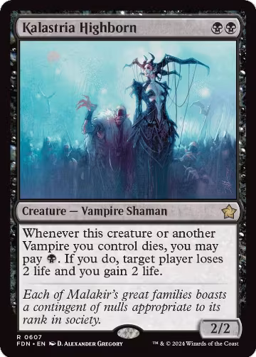 Kalastria Highborn (0607) (607), Foundations — Magic card price