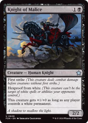 Knight of Malice (608), Foundations — Magic card price