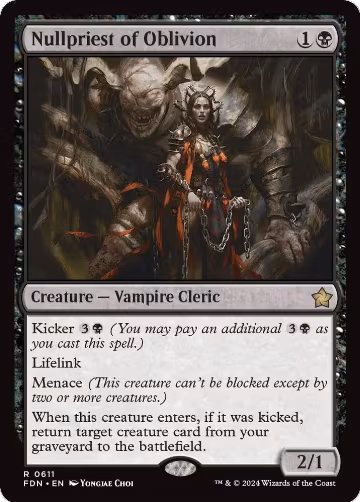 Nullpriest of Oblivion (611), Foundations — Magic card price