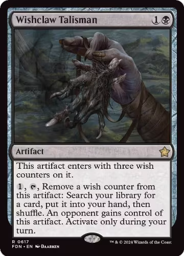 Wishclaw Talisman (617), Foundations — Magic card price
