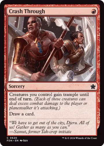 Crash Through (620), Foundations — Magic card price