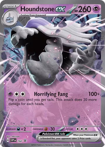 Houndstone ex (162), Scarlet & Violet Promo Cards — Pokémon card price