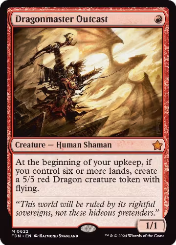 Dragonmaster Outcast (622), Foundations — Magic card price