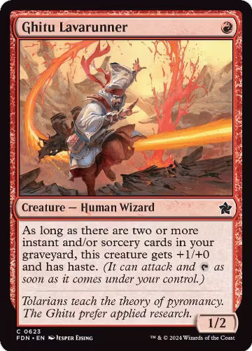 Ghitu Lavarunner (623), Foundations — Magic card price