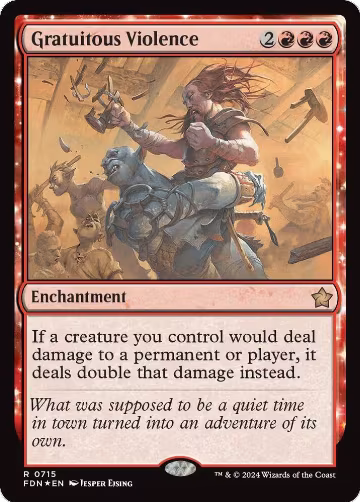 Gratuitous Violence (715), Foundations — Magic card price