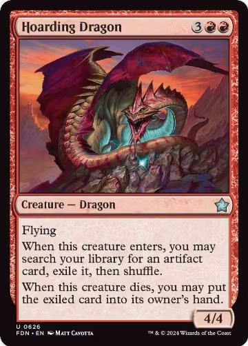 Hoarding Dragon (626), Foundations — Magic card price