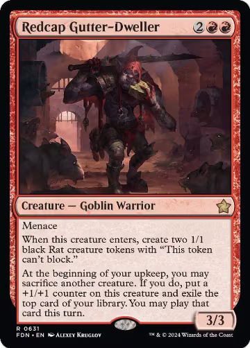 Redcap Gutter-Dweller (631), Foundations — Magic card price