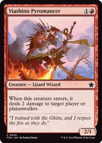 Viashino Pyromancer (634), Foundations — Magic card price