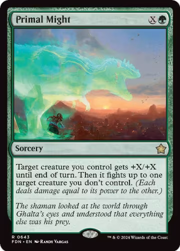Primal Might (0643) (643), Foundations — Magic card price