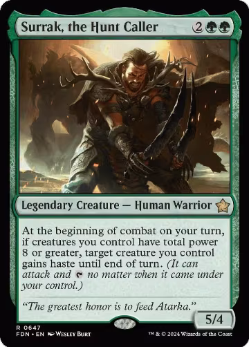 Surrak, the Hunt Caller (0647) (647), Foundations — Magic card price