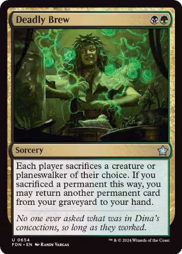 Deadly Brew (654), Foundations — Magic card price