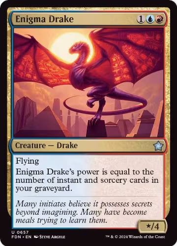 Enigma Drake (657), Foundations — Magic card price