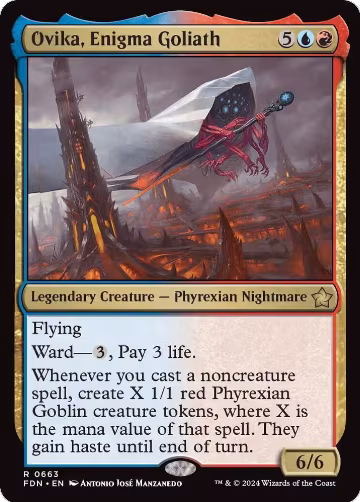 Ovika, Enigma Goliath (663), Foundations — Magic card price