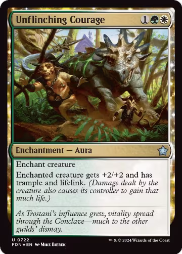 Unflinching Courage (722), Foundations — Magic card price