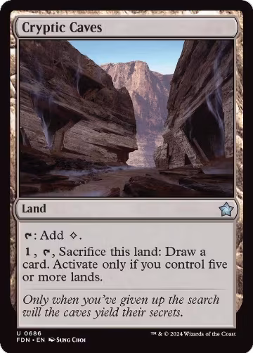 Cryptic Caves (0686) (686), Foundations — Magic card price