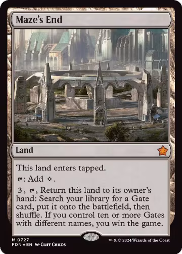 Maze's End (727), Foundations — Magic card price