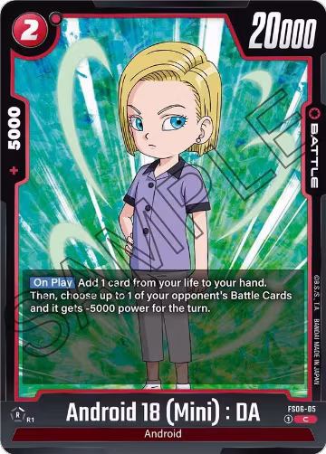 Android 18 (Mini) : DA (FS06-05), Starter Deck 6: Son Goku (Mini) — DB Fusion card price