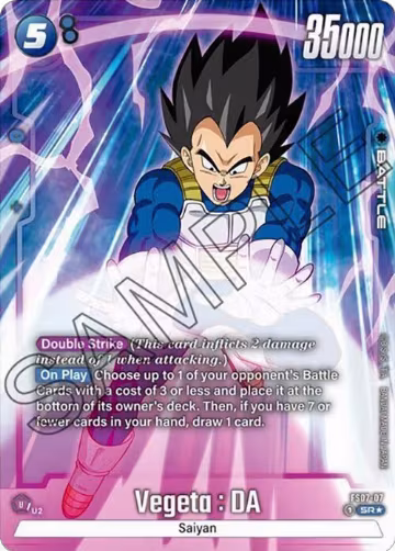 Vegeta : DA (Bonus Pack Alternate Art) (FS07-07) — card price
