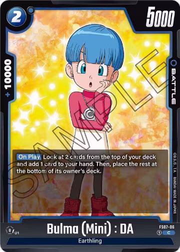 Bulma (Mini) : DA (FS07-06), Starter Deck 7: Vegeta (Mini) — DB Fusion card price
