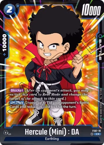 Hercule (Mini) : DA (Bonus Pack Alternate Art) (FS07-10), Starter Deck 7: Vegeta (Mini) — DB Fusion card price