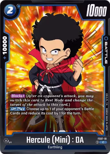 Hercule (Mini) : DA (FS07-10), Starter Deck 7: Vegeta (Mini) — DB Fusion card price