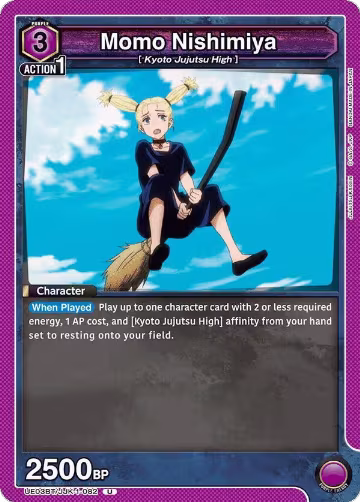 Momo Nishimiya (UE03BT/JJK-1-082), Jujutsu Kaisen — Union Arena card price
