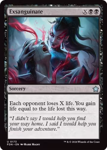 Exsanguinate (173), Foundations — Magic card price