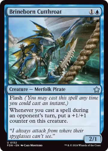Brineborn Cutthroat (152), Foundations — Magic card price