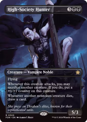 High-Society Hunter (Borderless) (320), Foundations — Magic card price