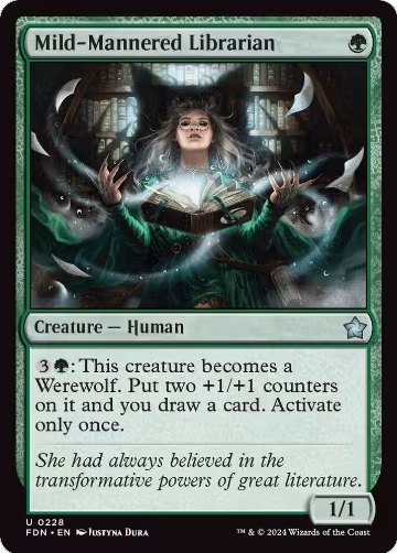 Mild-Mannered Librarian (228), Foundations — Magic card price