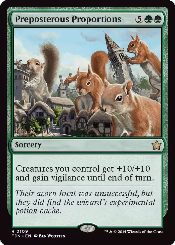 Preposterous Proportions (109), Foundations — Magic card price