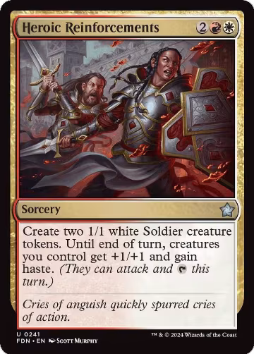 Heroic Reinforcements (241), Foundations — Magic card price