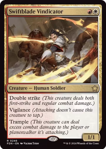 Swiftblade Vindicator (246), Foundations — Magic card price