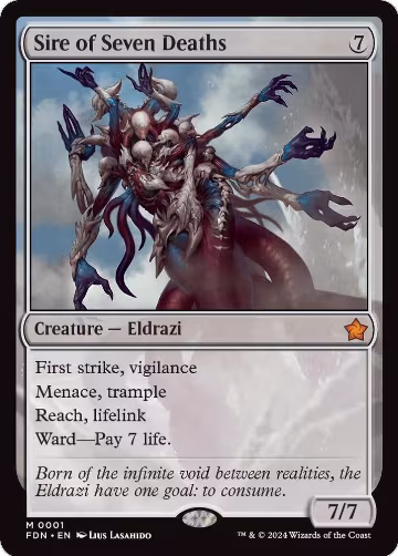 Sire of Seven Deaths (1), Foundations — Magic card price