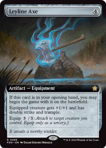 Leyline Axe (Extended Art) (485), Foundations — Magic card price