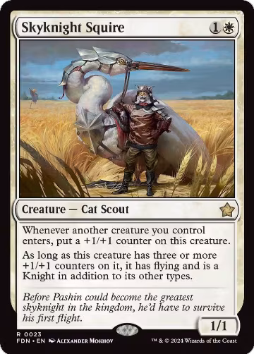 Skyknight Squire (23), Foundations — Magic card price