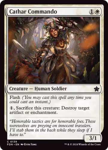 Cathar Commando (139), Foundations — Magic card price