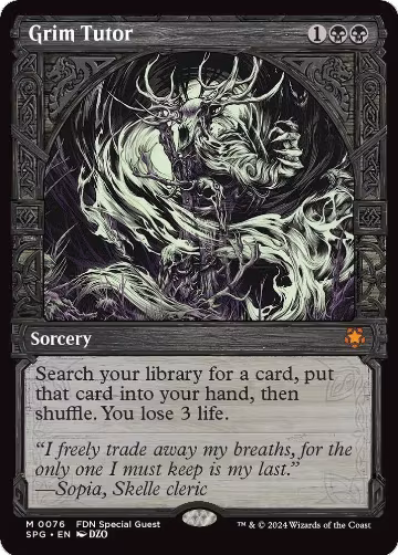 Grim Tutor (Showcase) (76), Special Guests — Magic card price