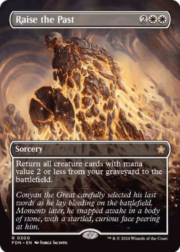 Raise the Past (Borderless) (300), Foundations — Magic card price
