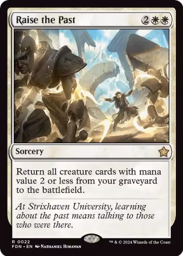 Raise the Past (22), Foundations — Magic card price