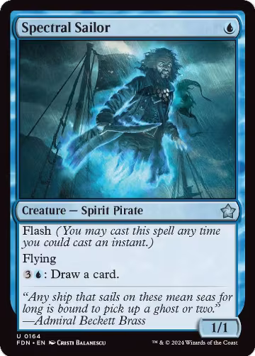 Spectral Sailor (0164) (164), Foundations — Magic card price