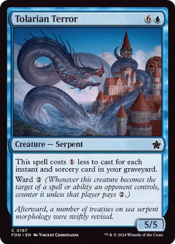 Tolarian Terror (167), Foundations — Magic card price